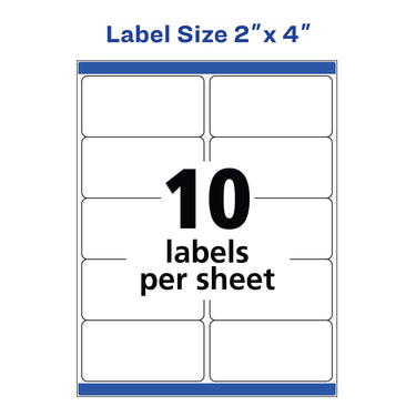 Avery Printable Shipping Labels with Sure Feed, 2